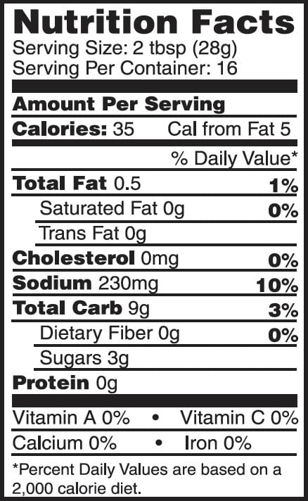 Homemade-BBQ-Sauce-16oz-NUTRITIONAL (1)