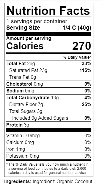 Coconut Large Pieces _Nutritional
